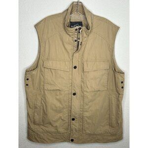 Eddie Bauer Vest Mens Extra Large Cargo Travex UPF 30 UV Ripstop Utility Outdoor